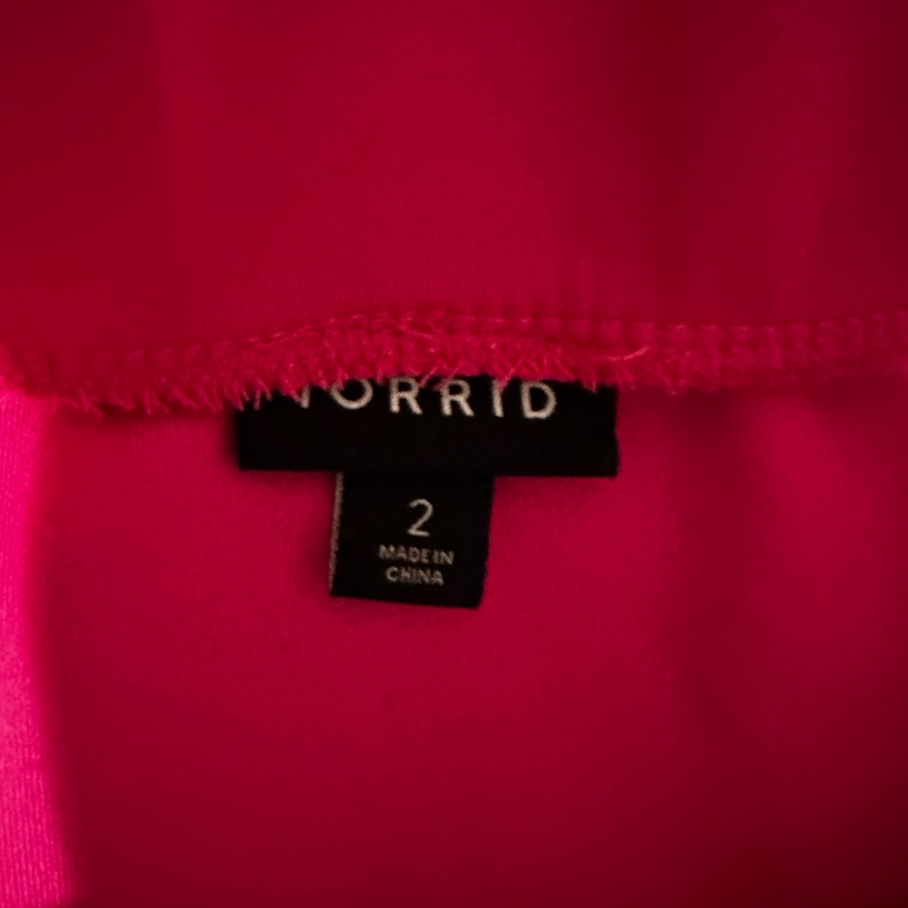 Hot pink set flare skirt with pockets cropped top
